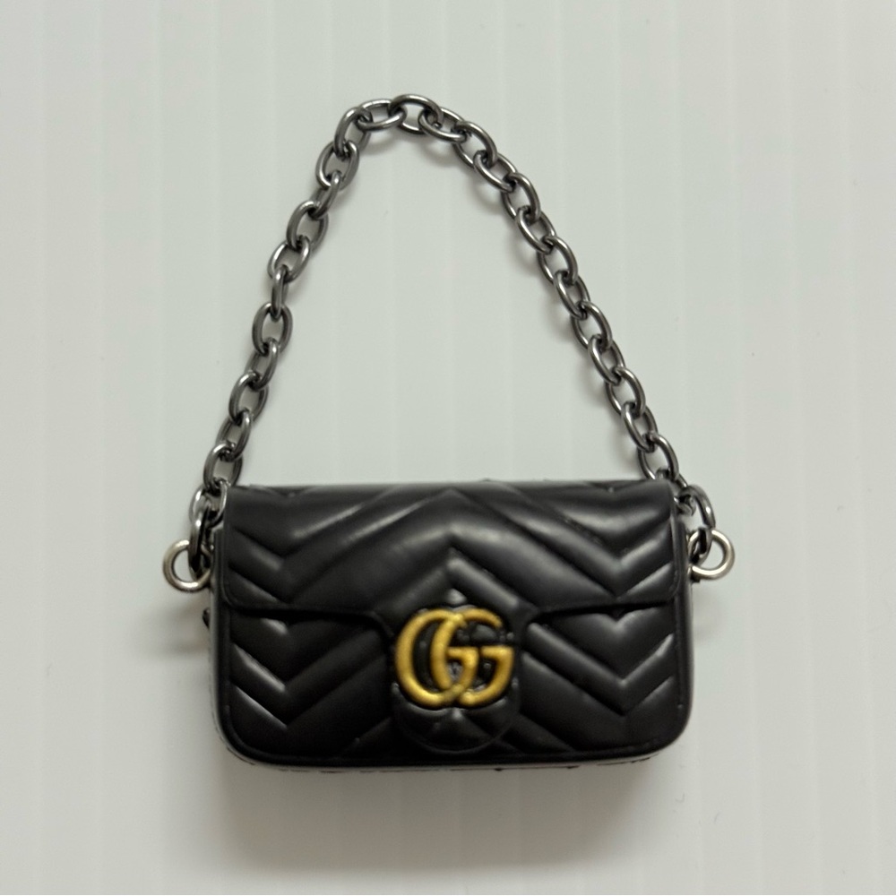 Labubu Purse- Black GG Purse For Pop Marts Labubu Doll